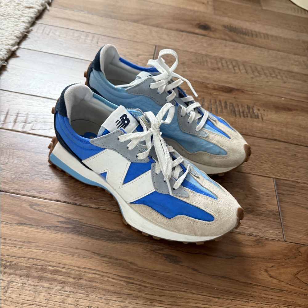 New Balance Blue and White Sneakers